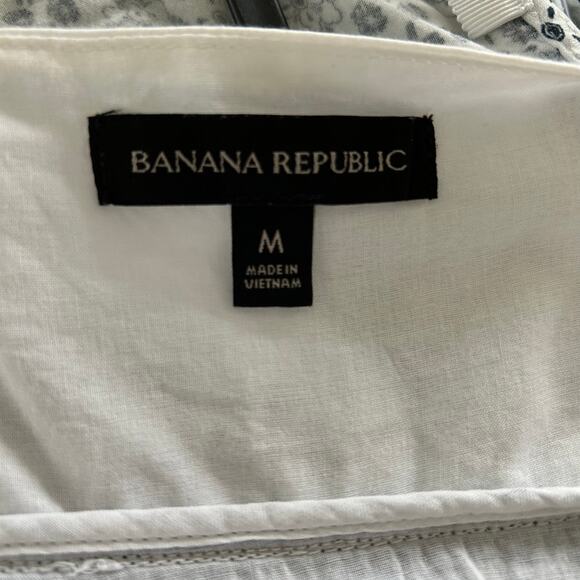 Banana Republic Women Sleeveless Eyelet Tank Top White Preppy Dainty Size Medium - Picture 4 of 9